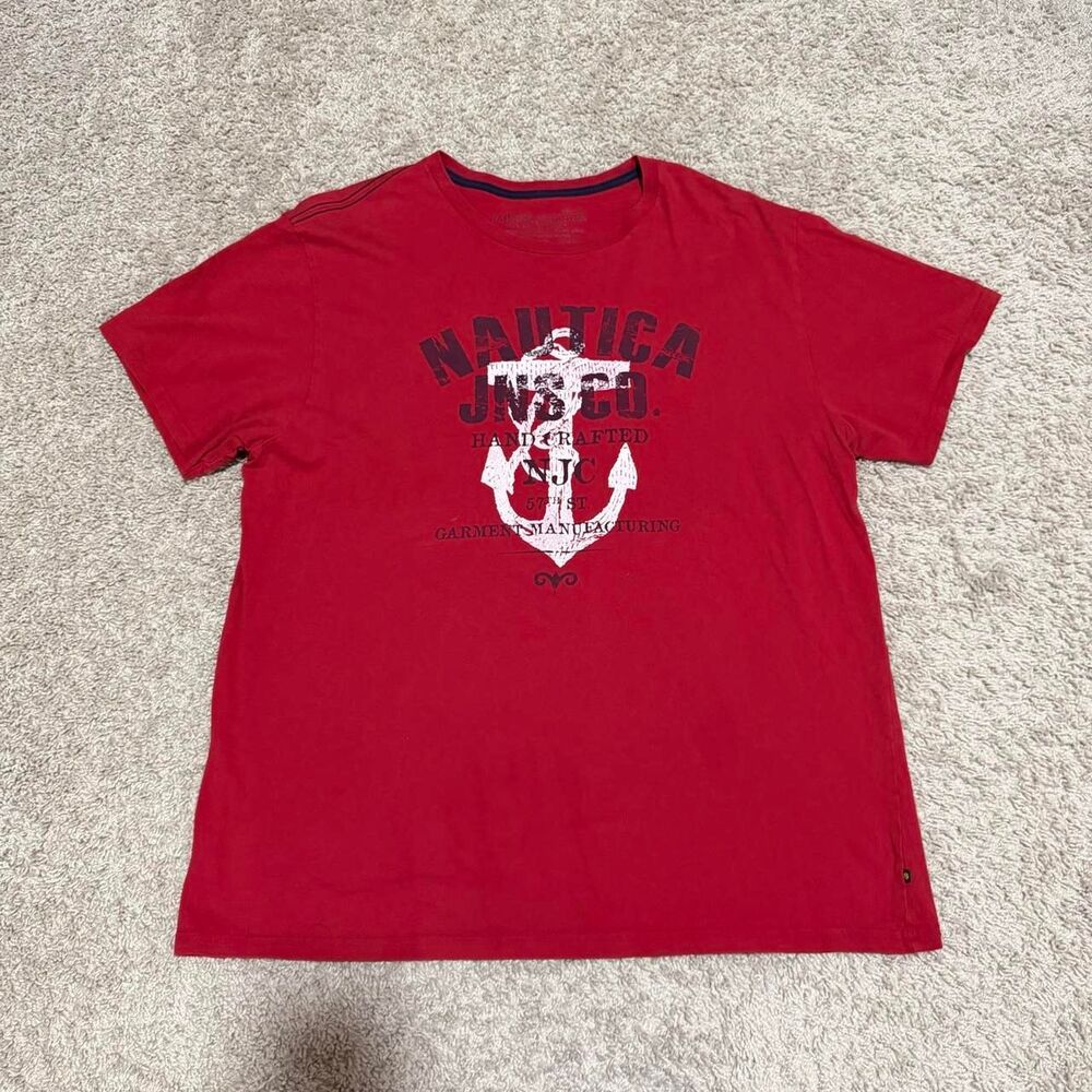 Nautica Men's Red T-shirt